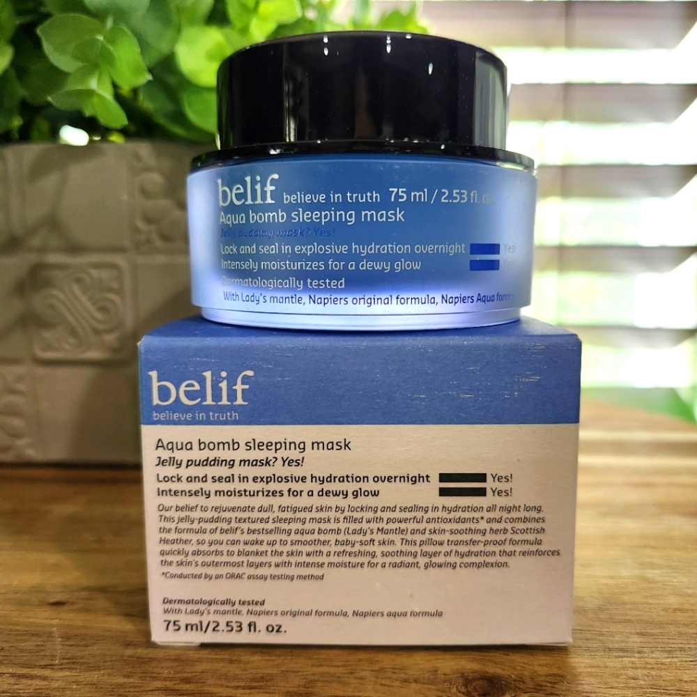 Belif Aqua Bomb Sleeping Mask, 2.53-oz. New in Box!